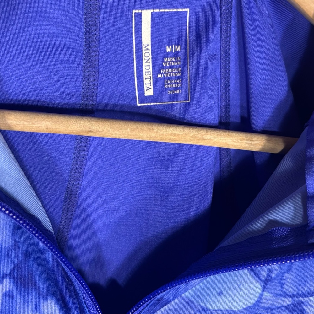 MONDETTA Blue Patterned Zip Jacket - Picture 3 of 8
